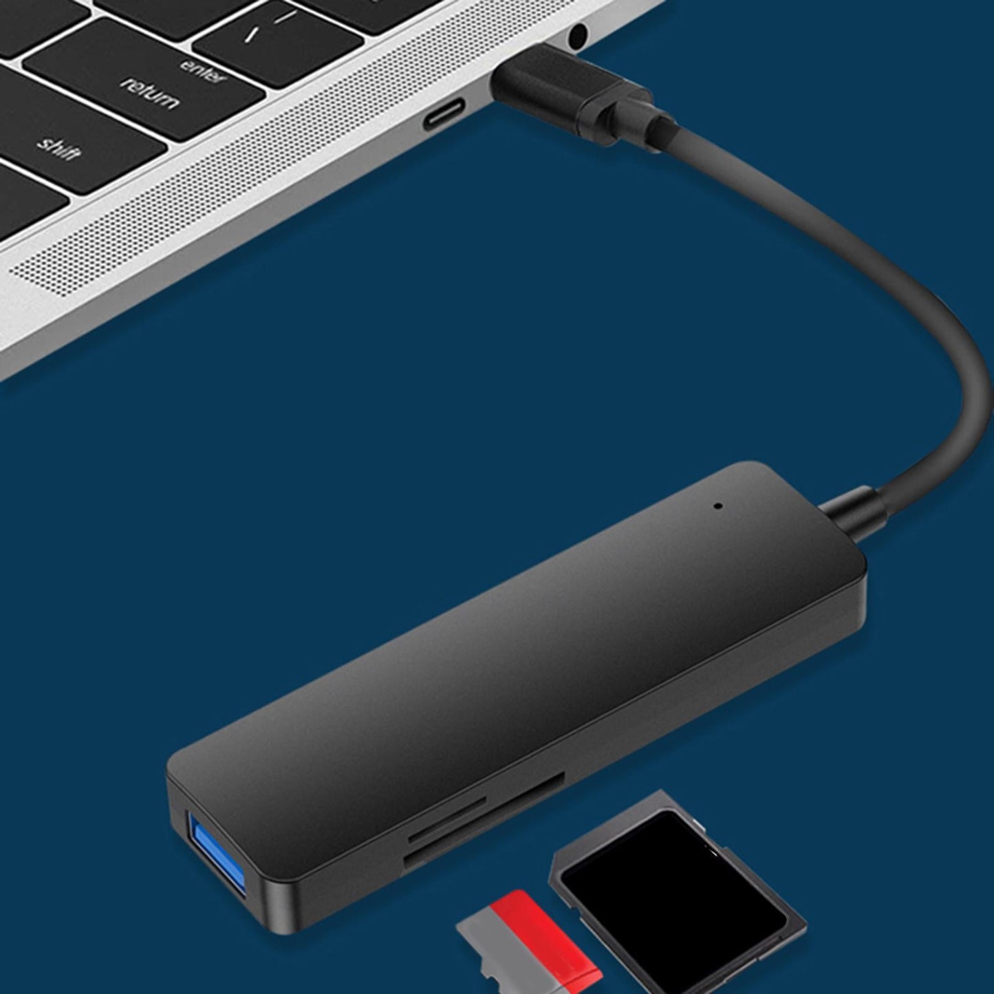 Docking Station 5 in 1 Multiport High Speed for Laptop Computers Devices USB 3.0