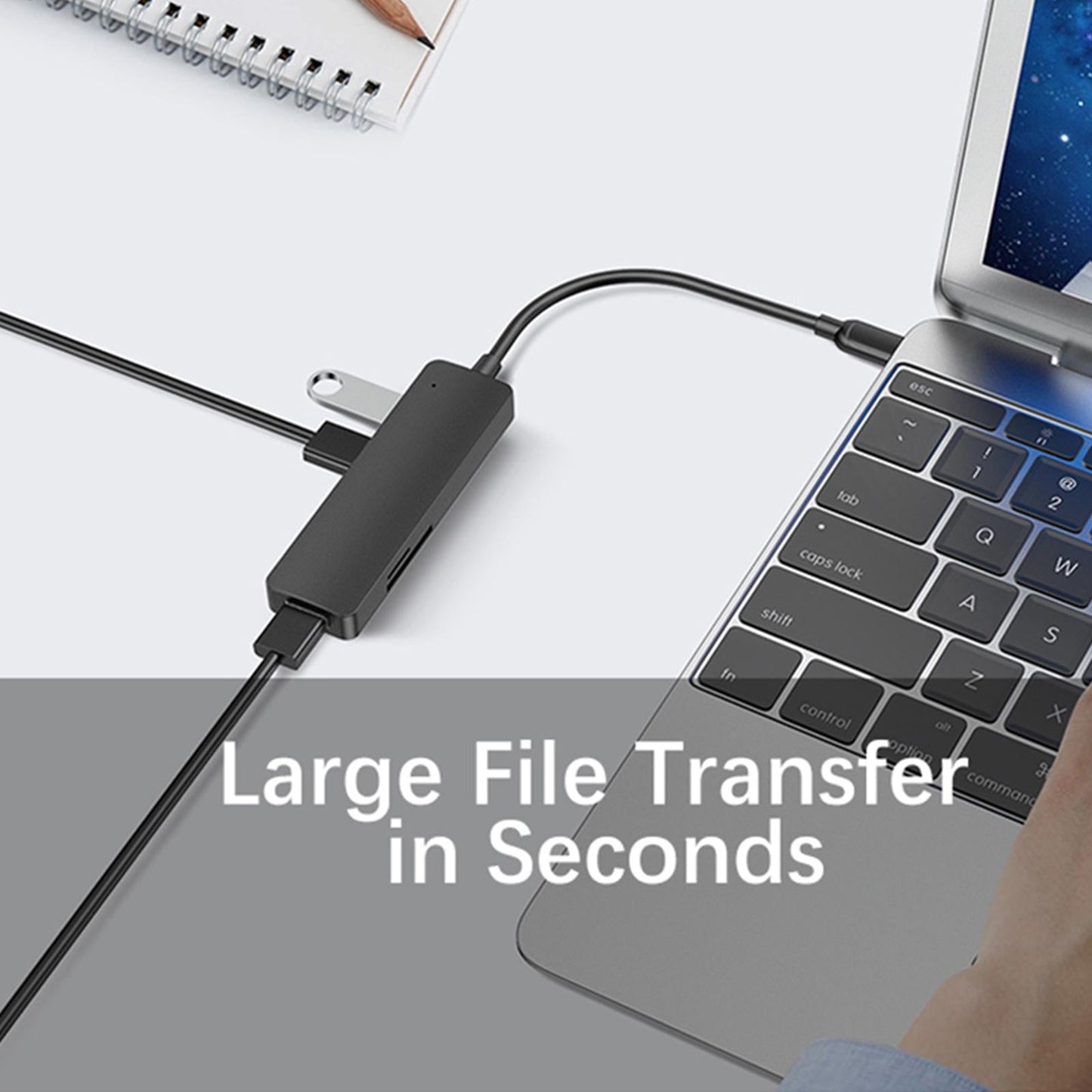 Docking Station 5 in 1 Multiport High Speed for Laptop Computers Devices USB 3.0