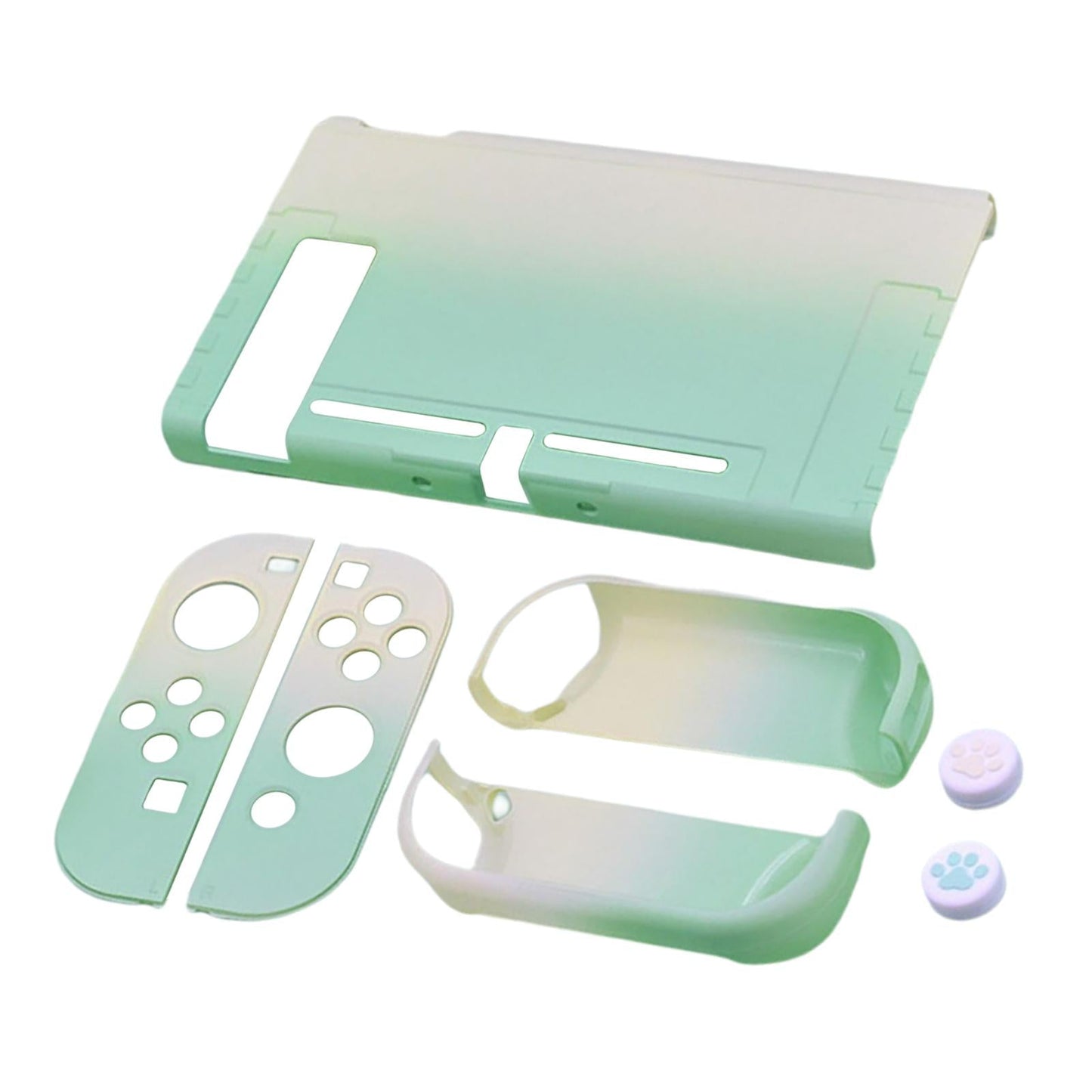 For Nintendo Switch OLED Protective Case Hard Cover Console Joy-Con Shell Green
