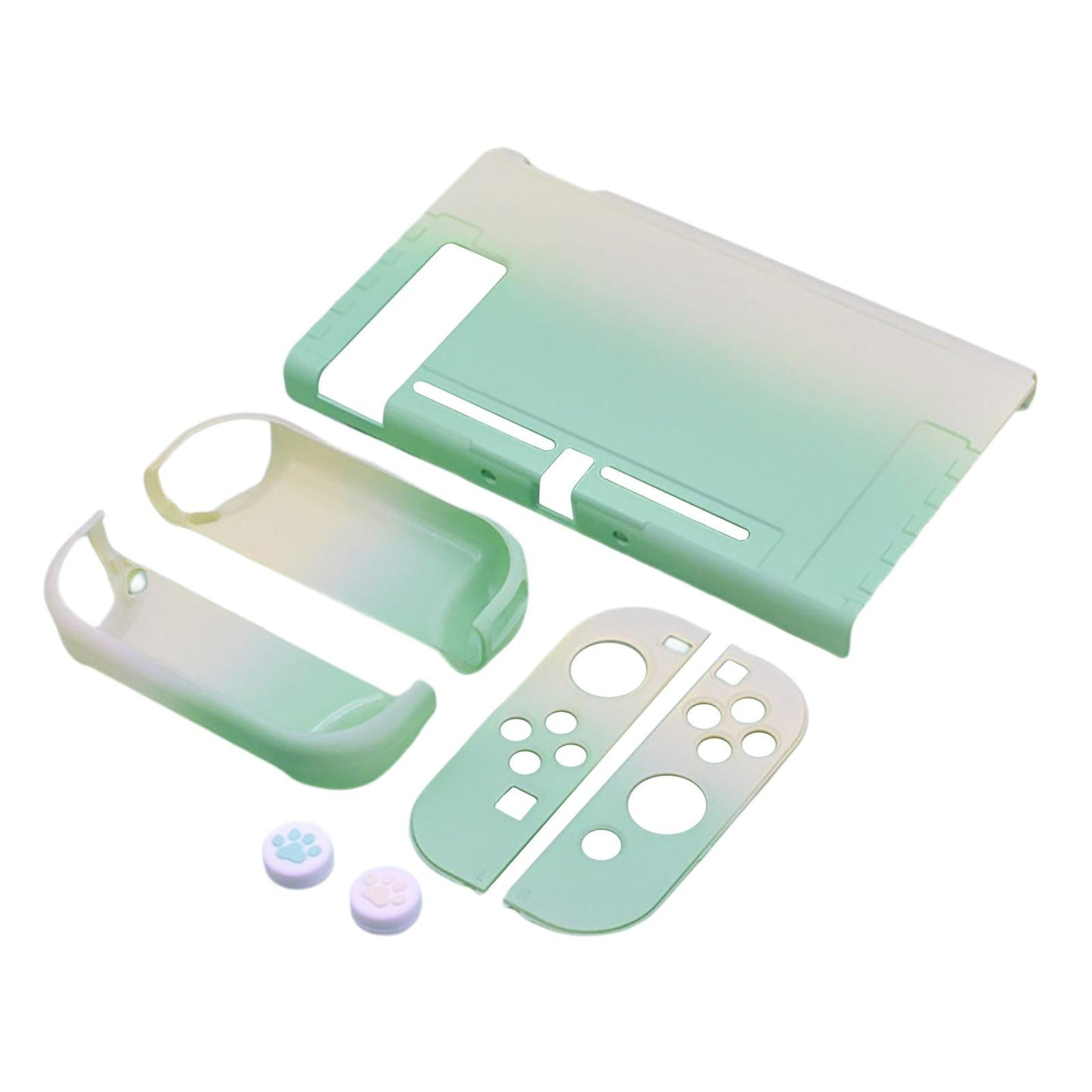For Nintendo Switch OLED Protective Case Hard Cover Console Joy-Con Shell Green
