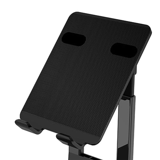 Tablet Stand Multi-Angle Cradle Folding for Desk Portable Adjustable Support Black