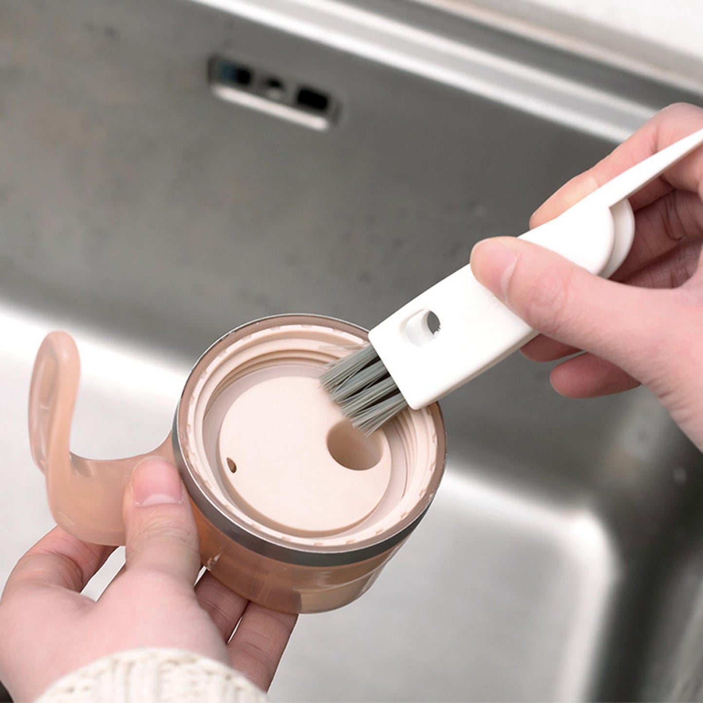 Tiny Crevice Cleaning Brush Multifunctional for Kitchen Cleaning Pack of 1