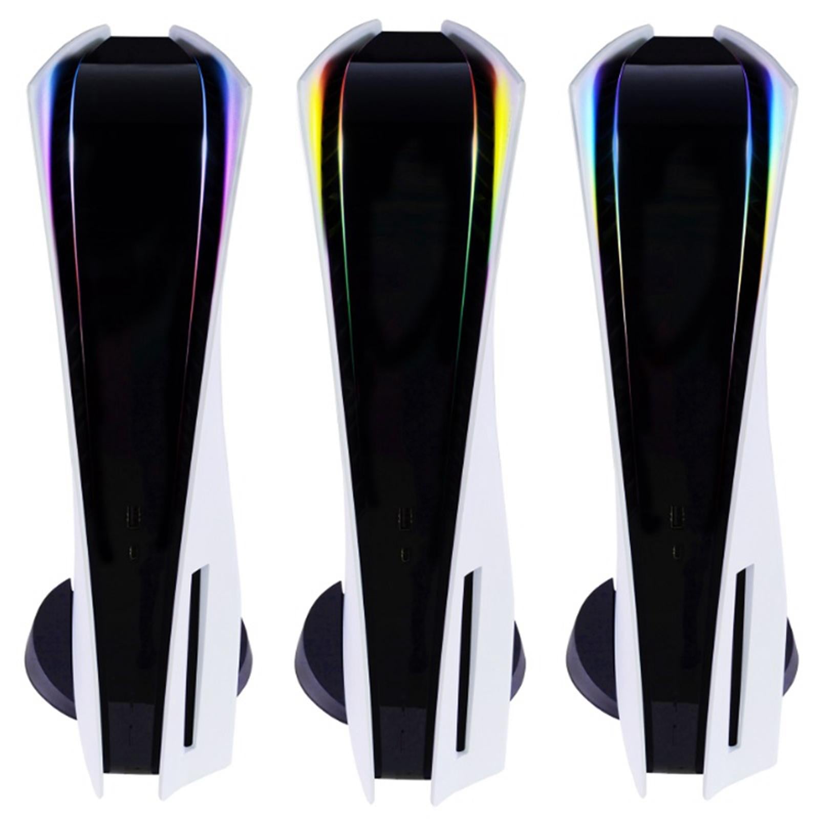 2 Pieces Skin Sticker Colorful Bar Decals LED Custom for PS5 Game Controller C