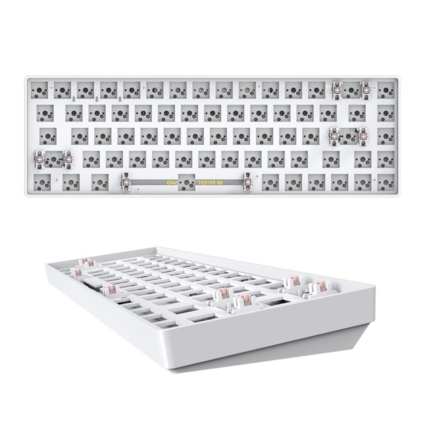 Tester68 Mechanical Keyboard Kits 2.4G/Bluetooth 5.0 black option 7