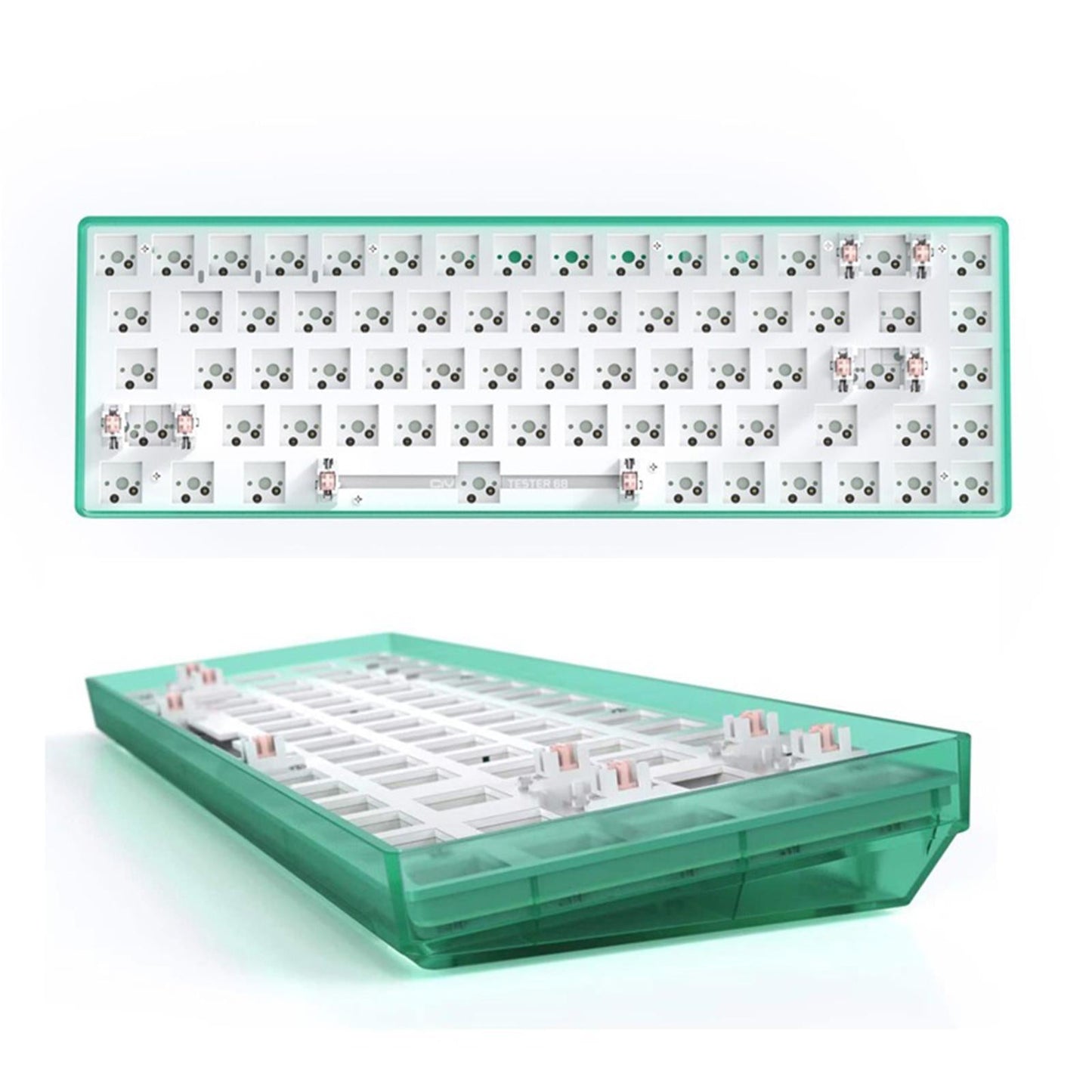 Tester68 Mechanical Keyboard Kits 2.4G/Bluetooth 5.0 green option 19