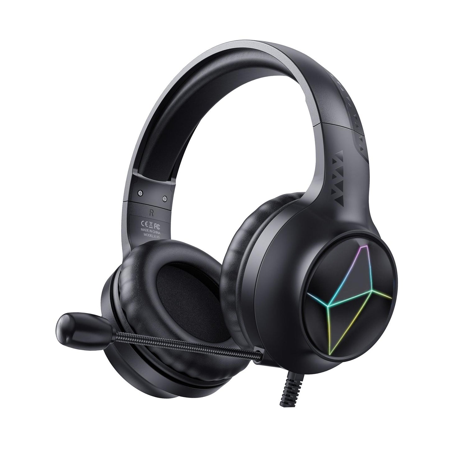 Wired Gaming Headset LED for   One PC Computer Laptop Multi platforms