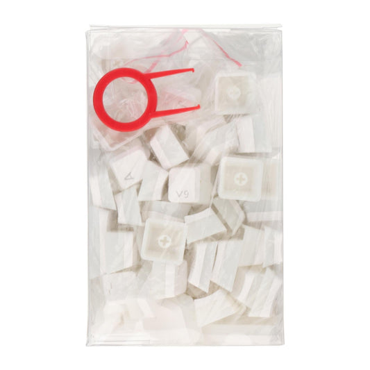 PBT Pudding Keycaps 108 KeysDoubleshot Keycap Set for PC Gaming White
