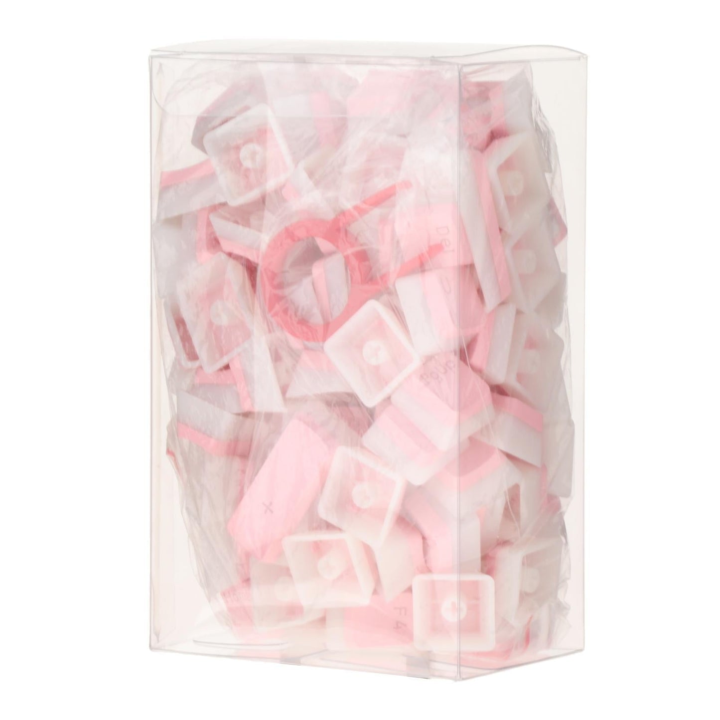 PBT Pudding Keycaps 108 KeysDoubleshot Keycap Set for PC Gaming Pink