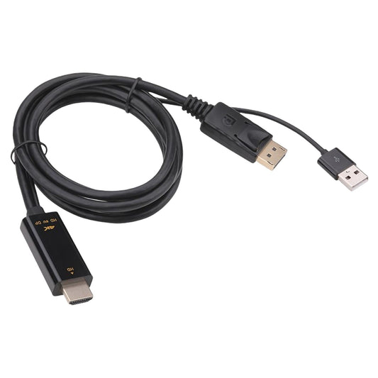 HDMI to DP/M Adapter with USB Power 180cm Cord Wide Compability Professional