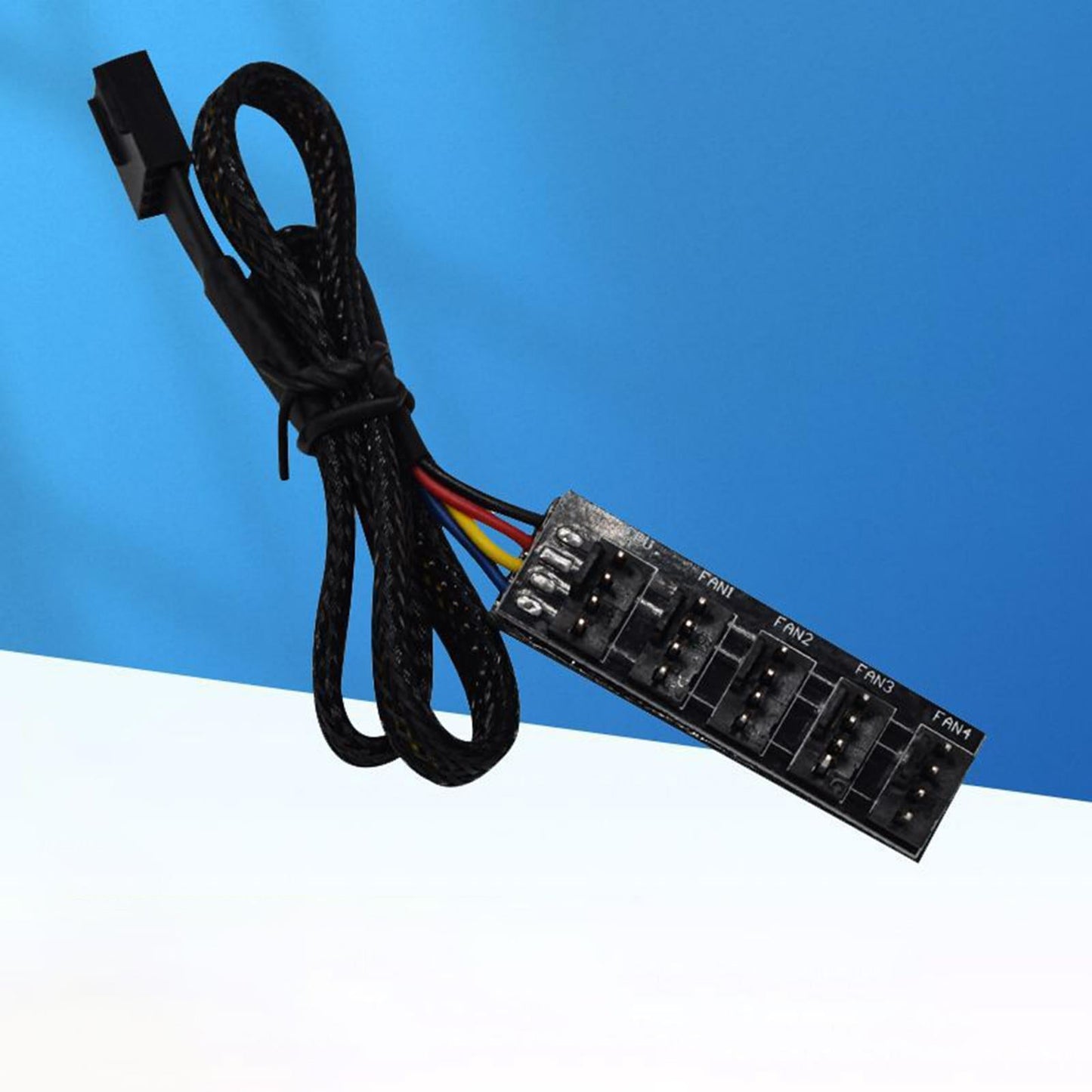 35cm 1 to 5 4-Pins PWM Fan CPU Hub 1 to 5 Way for Chasis Cooler Case Adapter