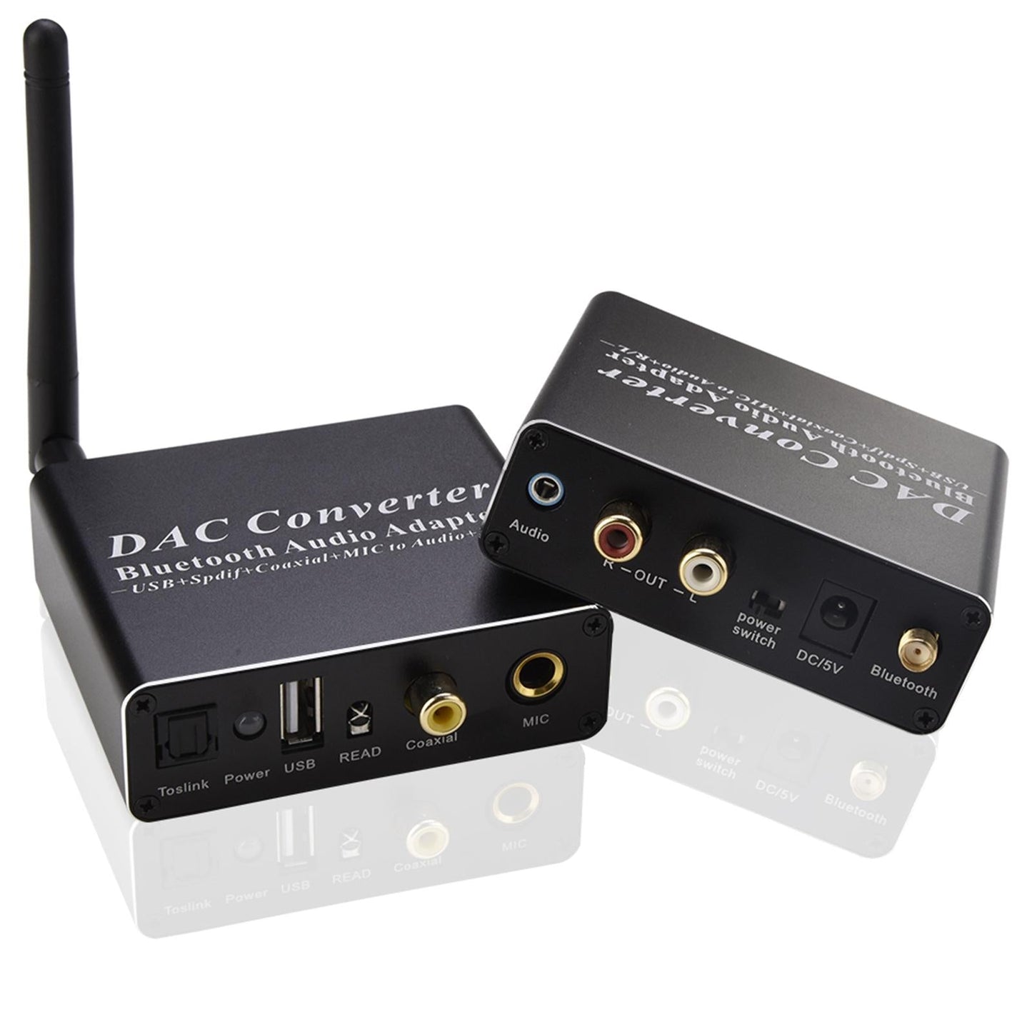 Digital to Analog Audio Converter Coaxial/Optical to RCA & 3.5mm for Cinema