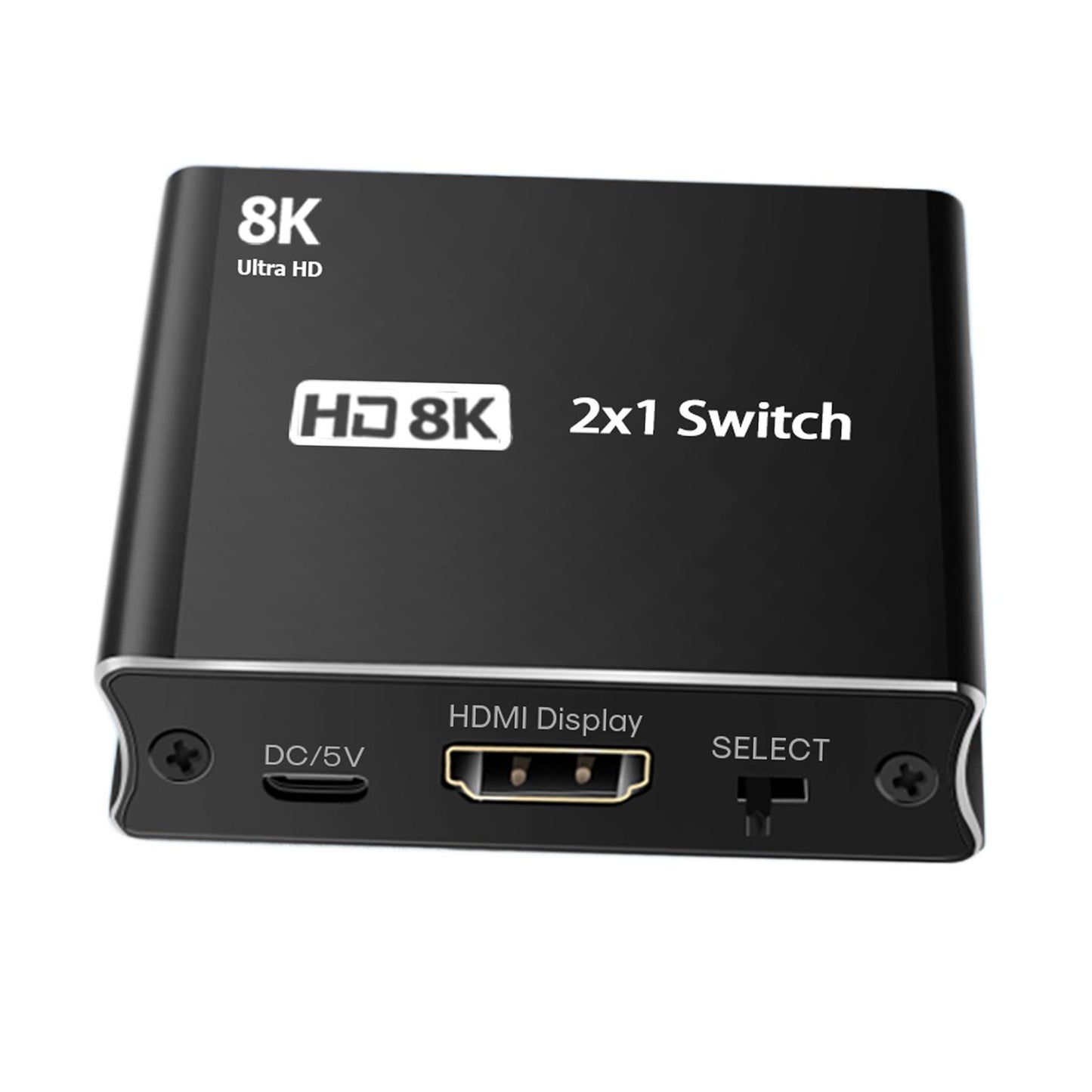 2x1 Switch 8K HDMI 2.1 Splitter 2 in 1 Out 4K 120Hz Aluminum for PS5 DVD