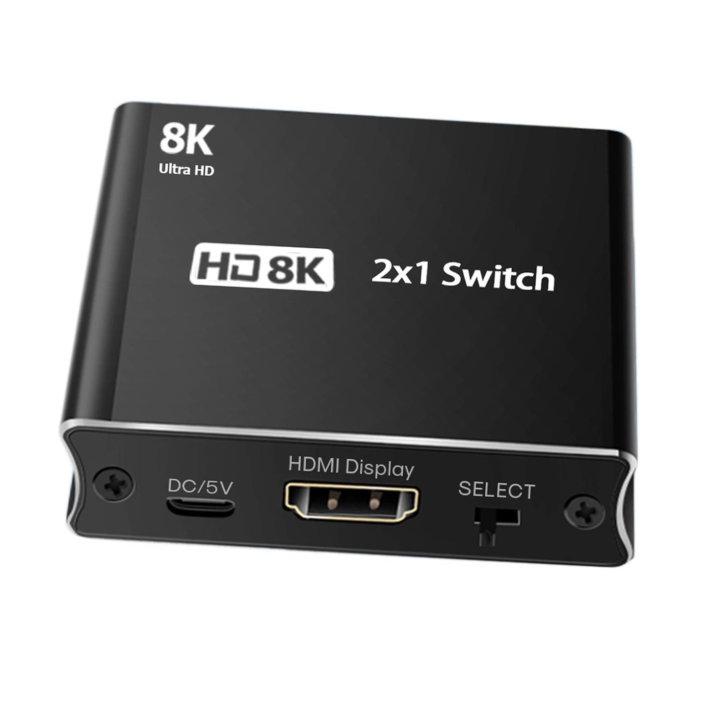 2x1 Switch 8K HDMI 2.1 Splitter 2 in 1 Out 4K 120Hz Aluminum for PS5 DVD