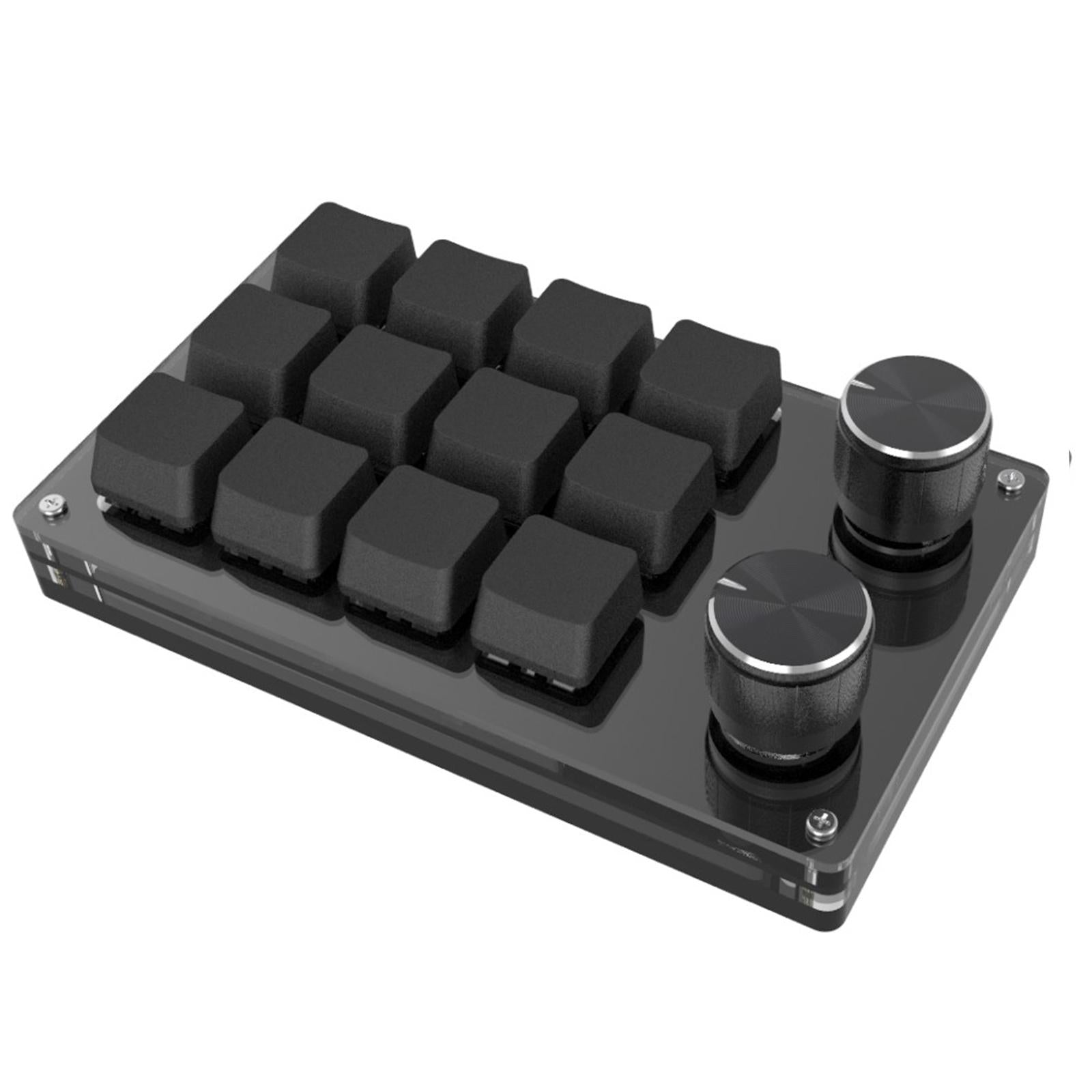 USB Mini 12-Key Mechanical Keyboard Programmable Keys No Drive Needed ...