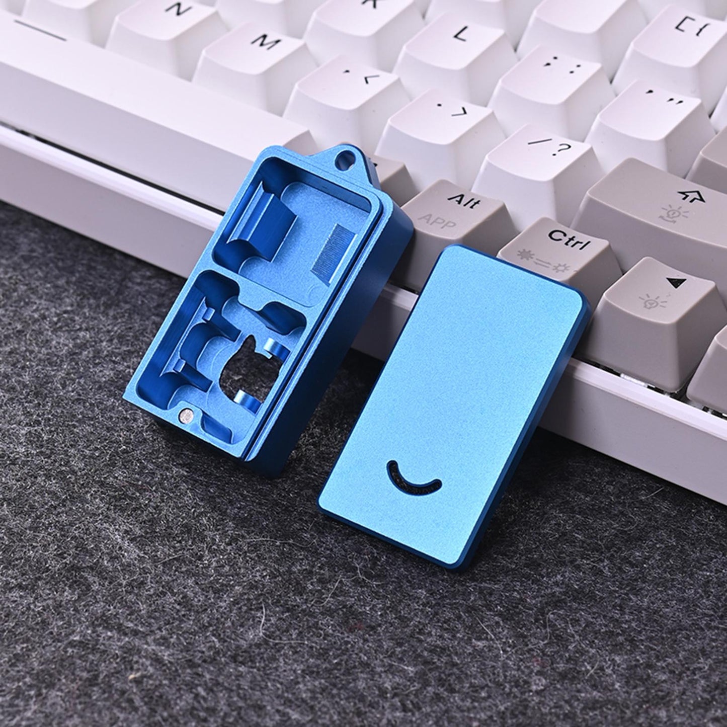 CNC Machined Aluminum Keycap Switch Opener Sliding Cover for Kailh Gray