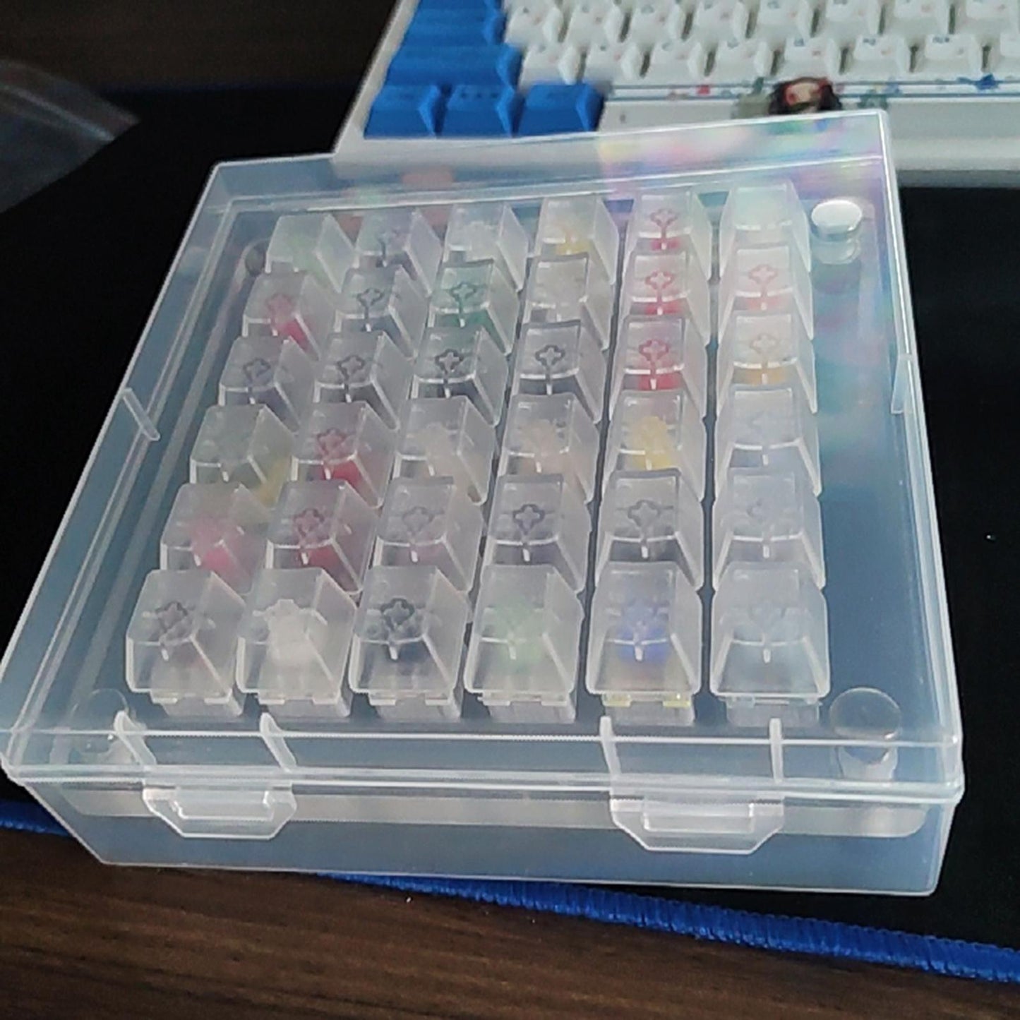 Acrylic Keyboard Switch Tester Durable Electronics Base for Box 36 Holes