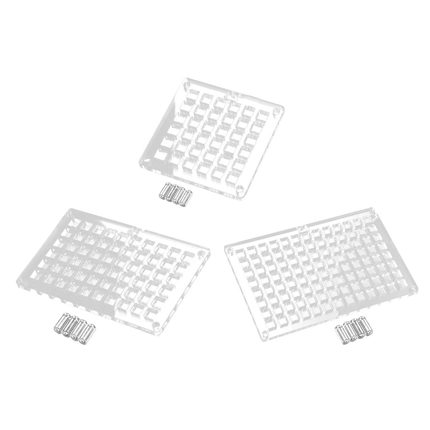 Acrylic Keyboard Switch Tester Durable Electronics Base for Box 36 Holes
