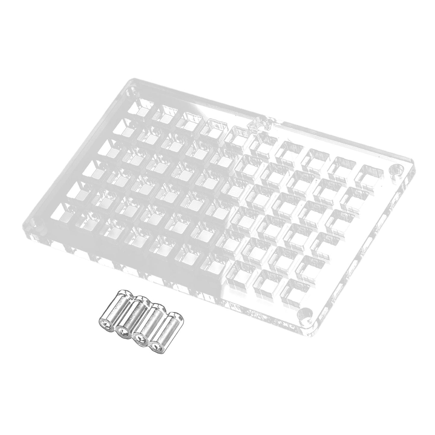 Acrylic Keyboard Switch Tester Durable Electronics Base for Box 60 Holes