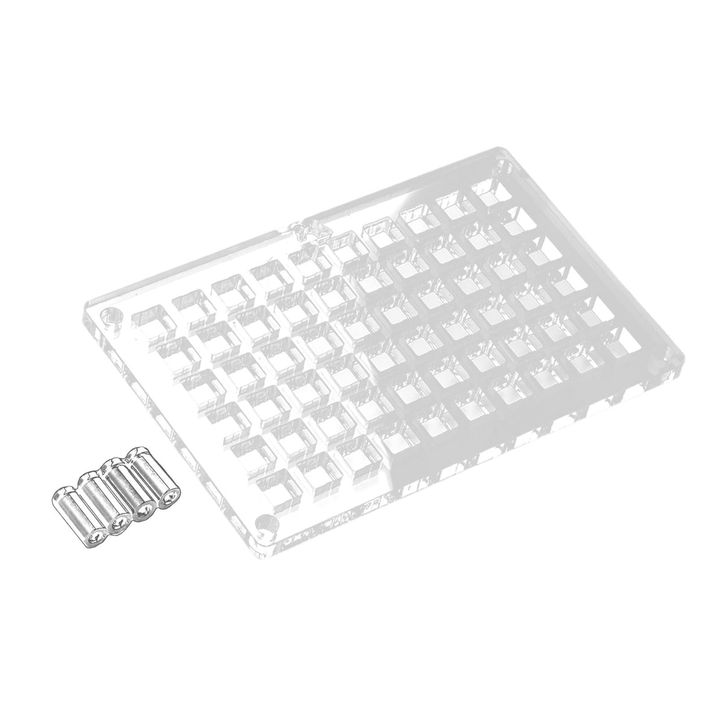 Acrylic Keyboard Switch Tester Durable Electronics Base for Box 60 Holes