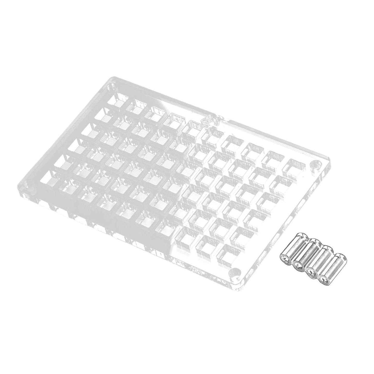 Acrylic Keyboard Switch Tester Durable Electronics Base for Box 60 Holes