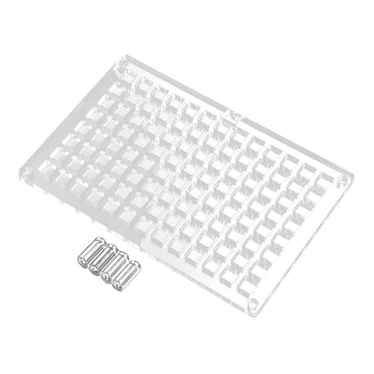 Acrylic Keyboard Switch Tester Durable Electronics Base for Box 104 Holes