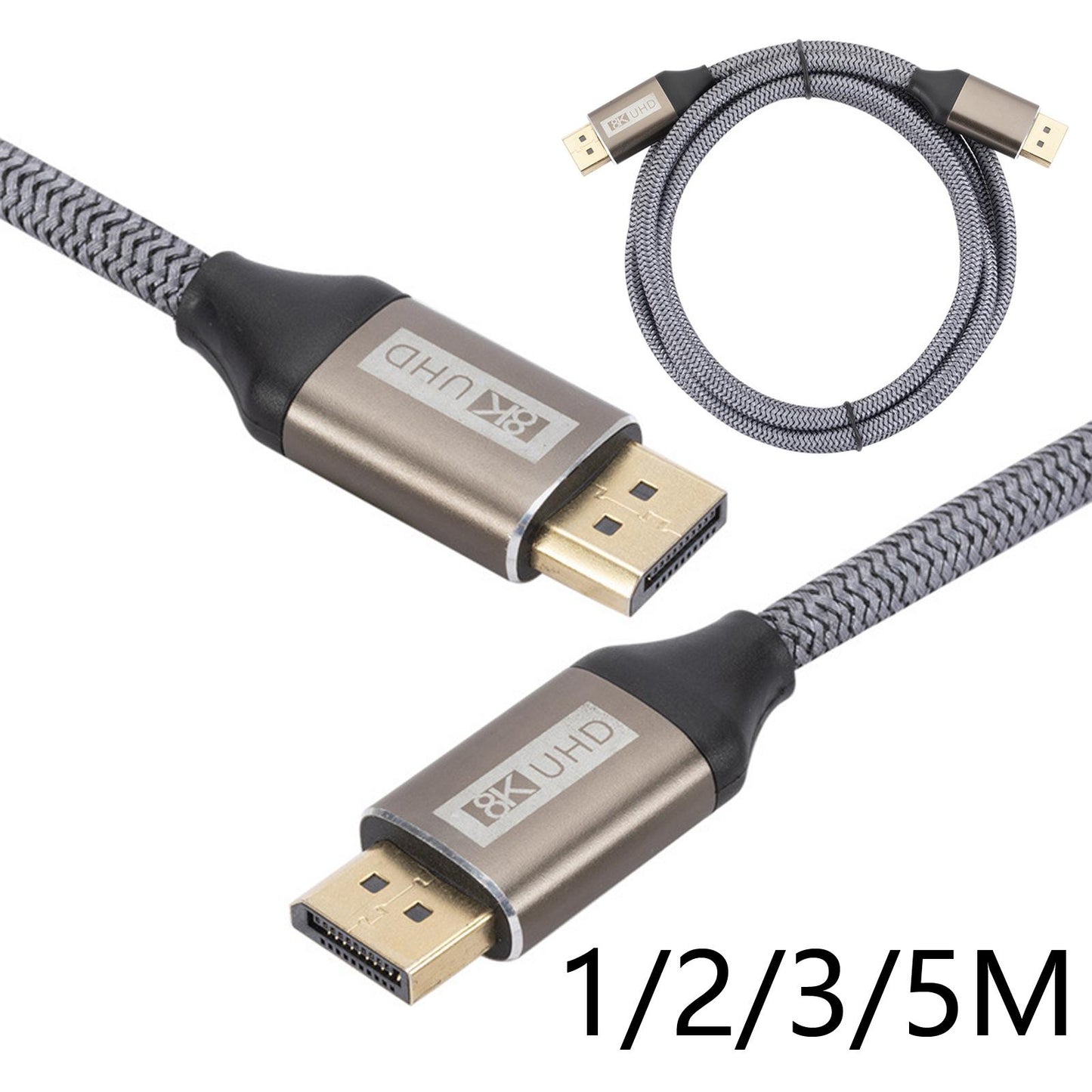 8K DisplayPort Cable 1.4 DP to DP Cable 32.4Gbps for Projectors Laptop 1m