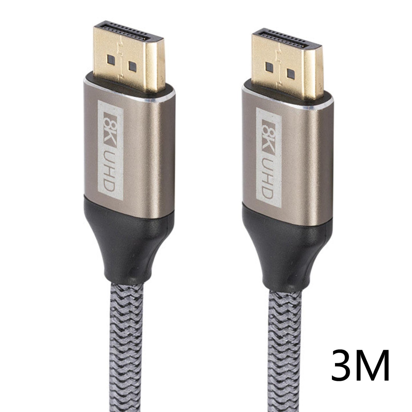 8K DisplayPort Cable 1.4 DP to DP Cable 32.4Gbps for Projectors Laptop 3m