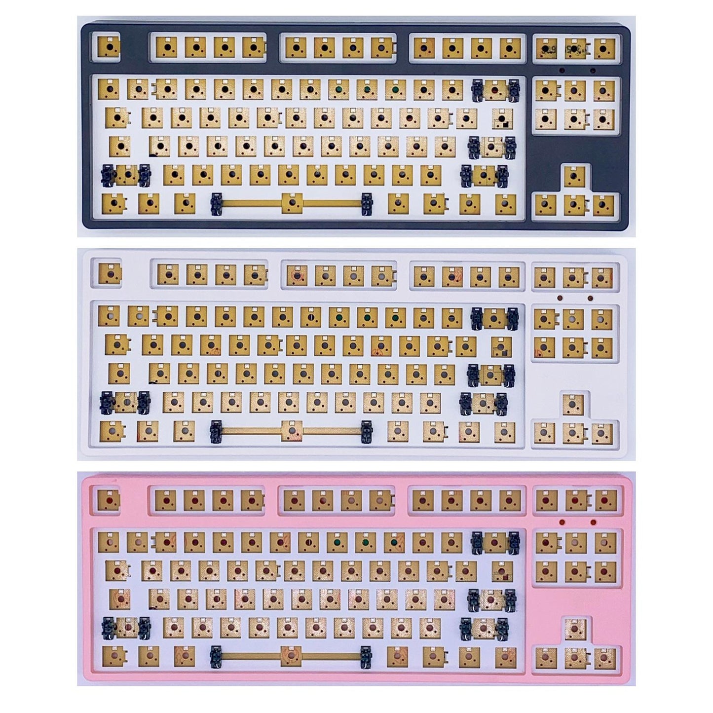 87 Key DIY Mechanical Keyboard Kit Hot-Swappable Switch Compact Black