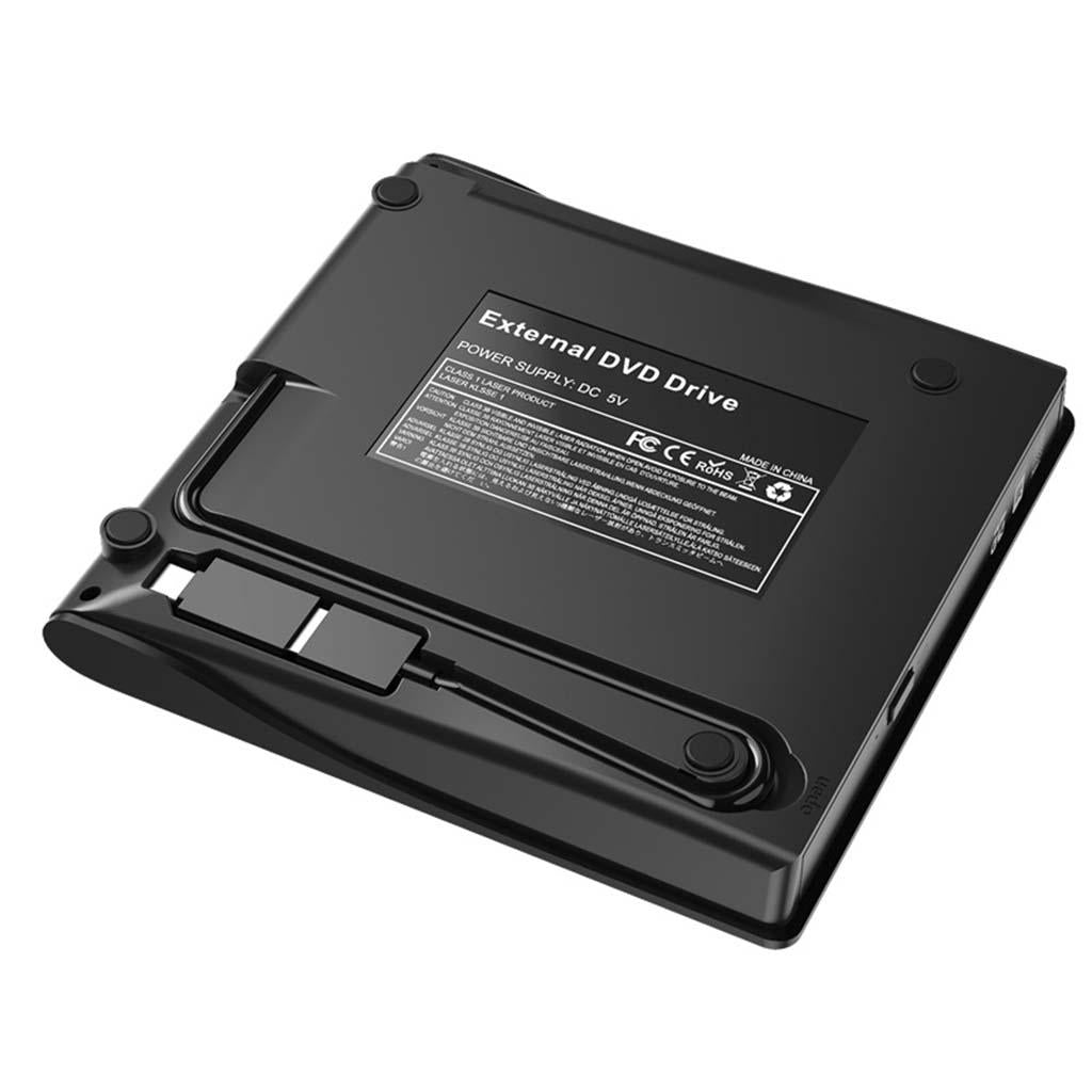 External DVD Burner USB 3.0 Portable Duplicator for Mac Windows PC Desktop
