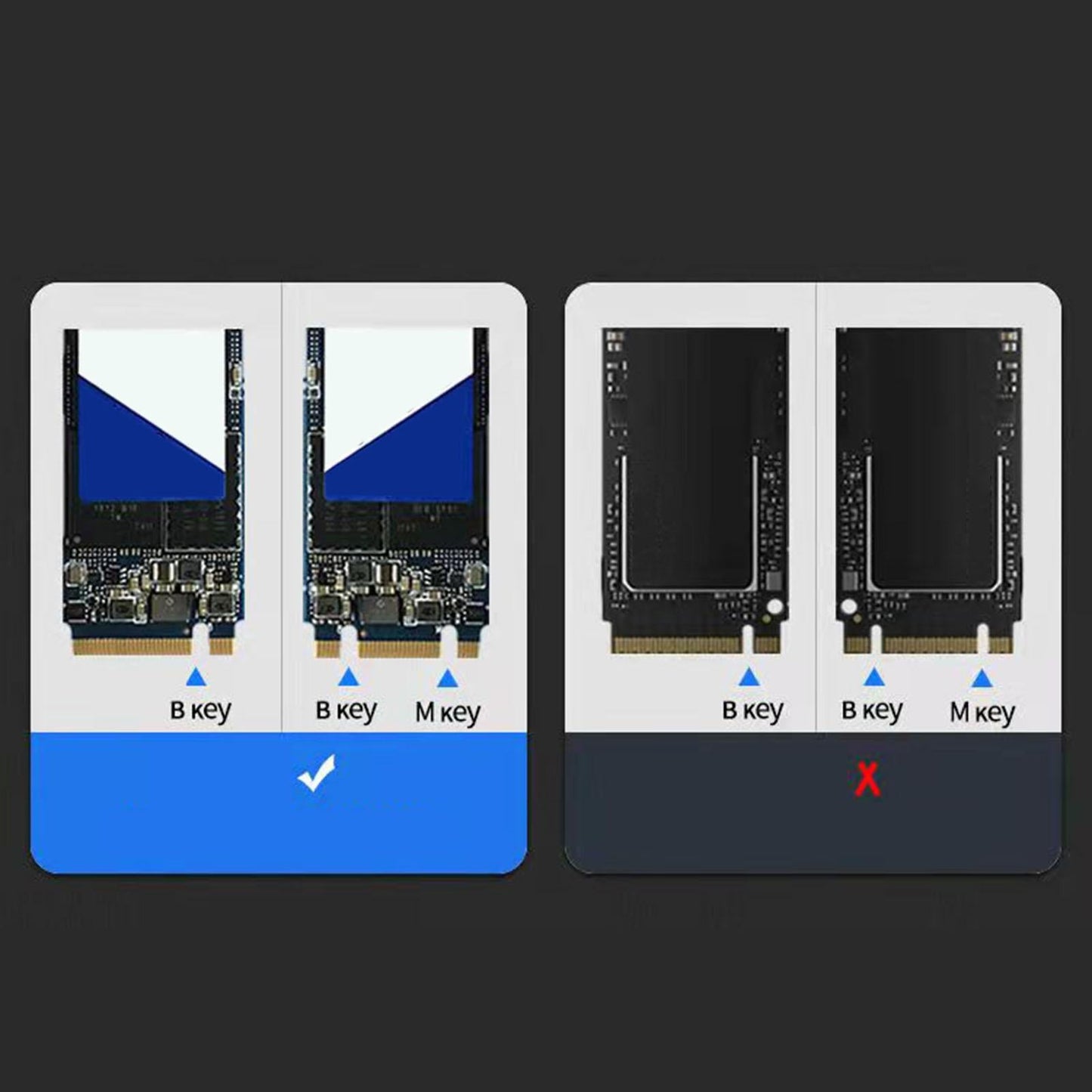 M.2 SSD to 2.5 inch SATA 3.0 Case Adapter External SSD Reader Blue