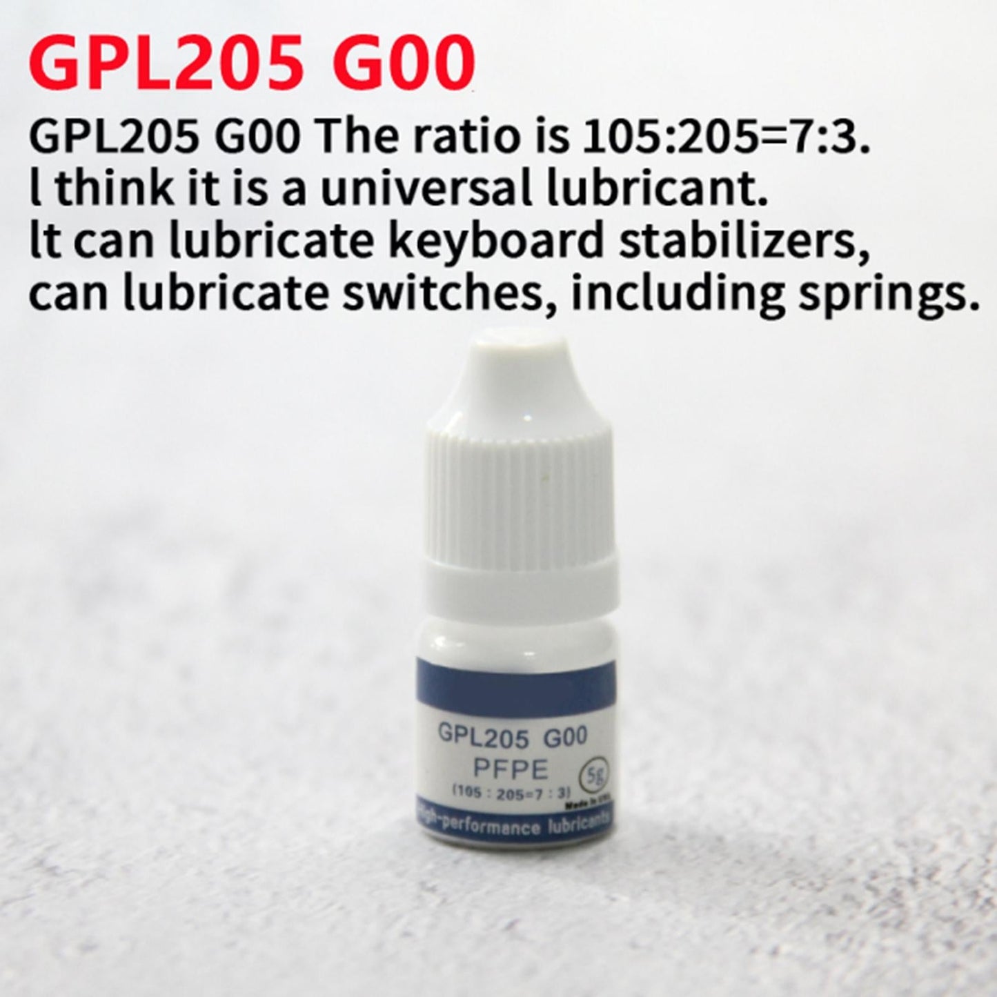 Mechanical Keyboard Grease Oil Gpl Switches for Keycaps   GPL205 G2 20g