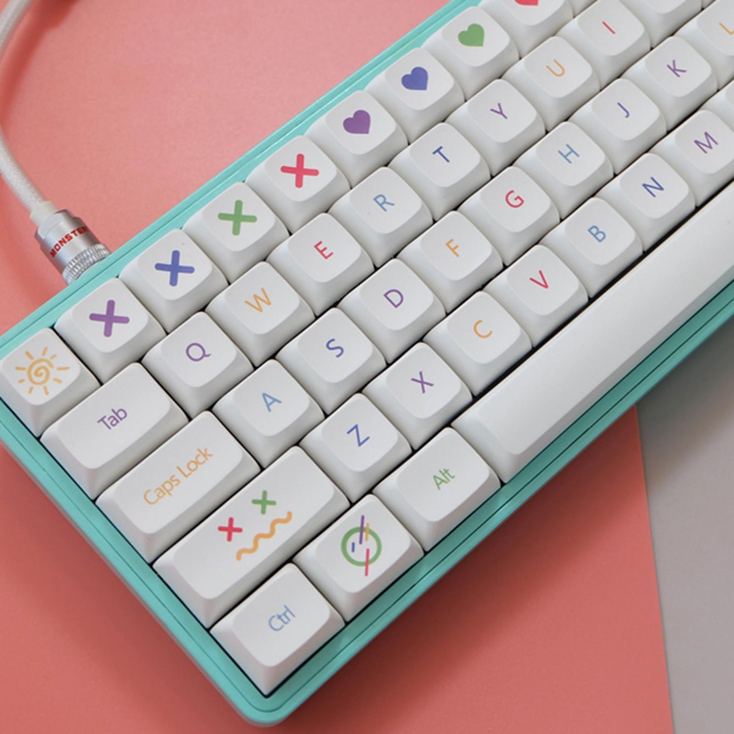 Universal 140 Keys PBT Keycaps Dye sub Cute Pattern for MX Switch Gamer