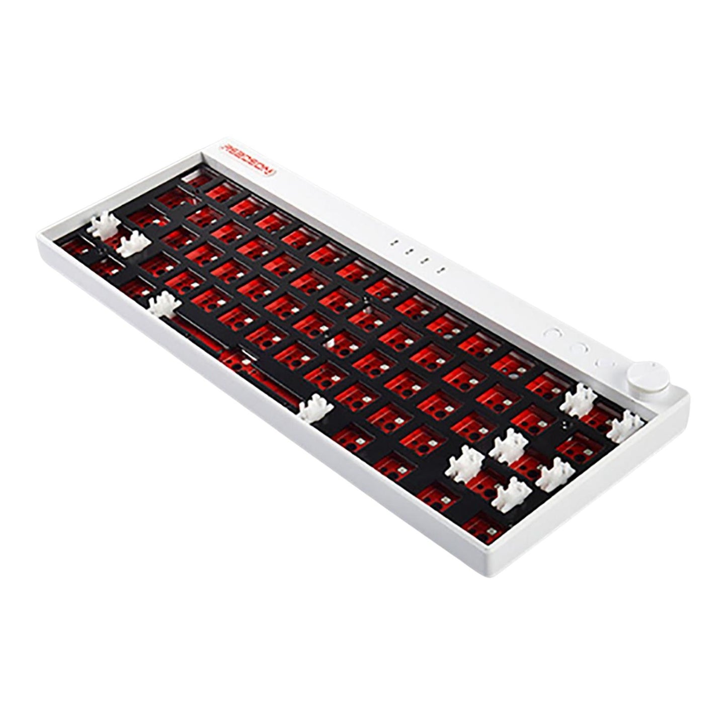 61 Keys Wireless Wired Mechanical Keyboard 2.4G Bluetooth for Tablet PC White WL61 Plus