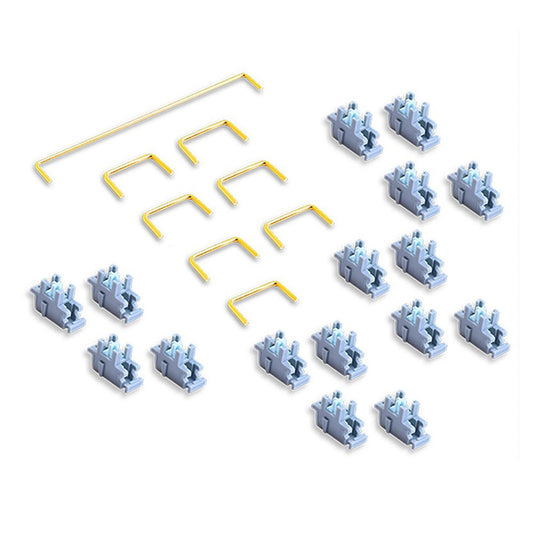 Plate Mount Stabilizer 7x2U 1x6.25U for Mechanical Keyboard light blue
