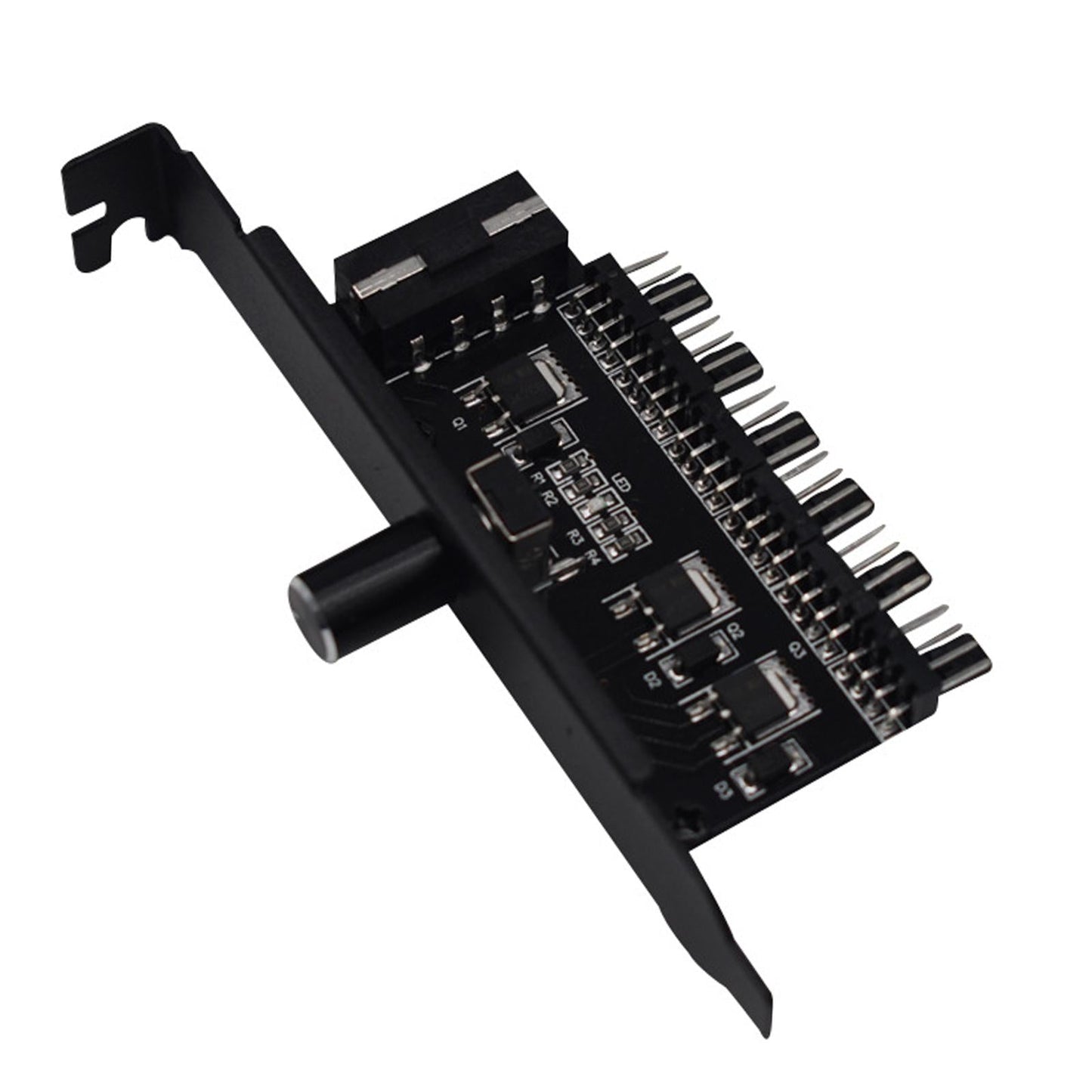 6 Way PC Fan Hub Cooling Fan Speed Controller 12V 4 Pin Interface