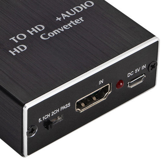 Portable Digital HDMI Audio Converter Adapter Headphone SPDIF + 3.5mm Audio