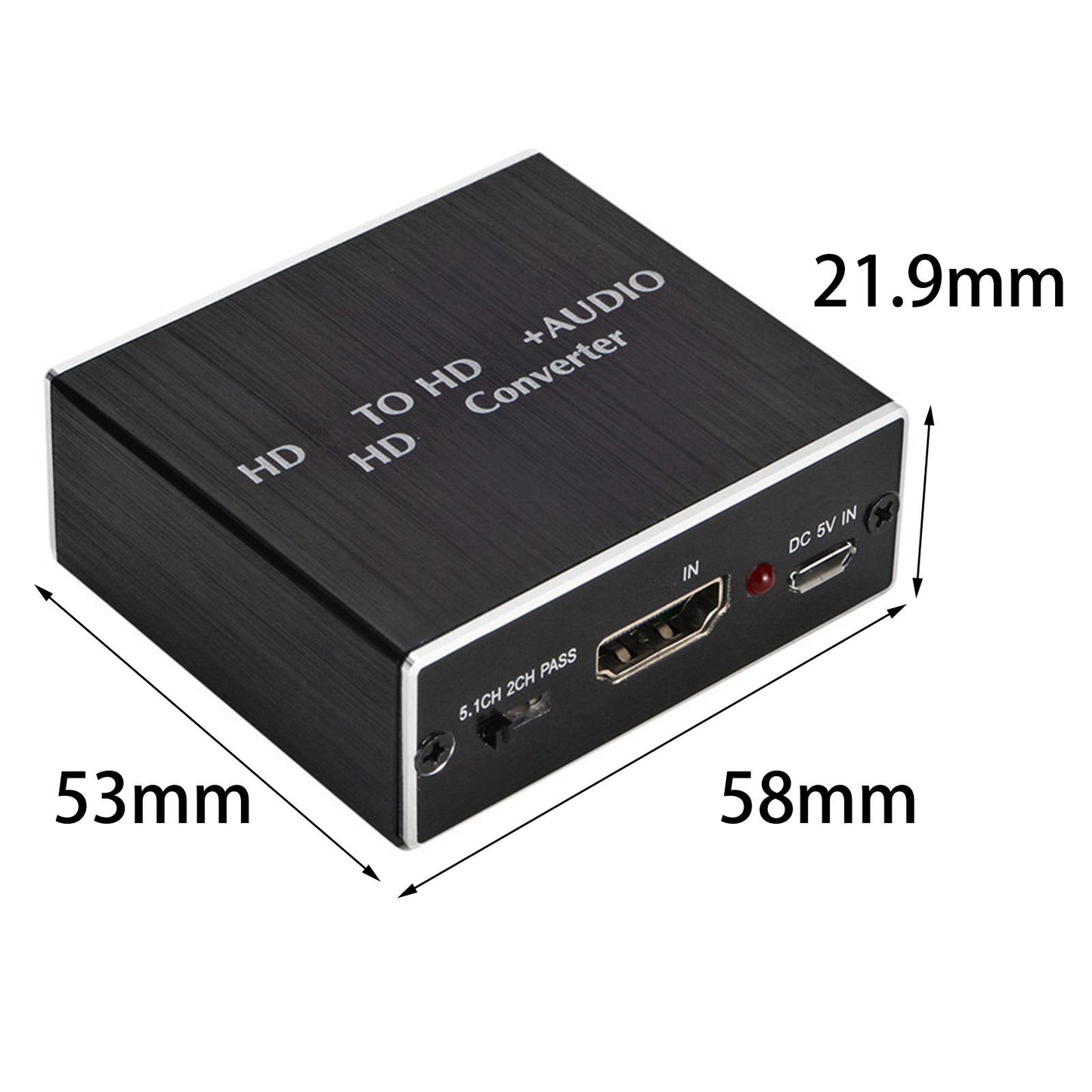 Portable Digital HDMI Audio Converter Adapter Headphone SPDIF + 3.5mm Audio