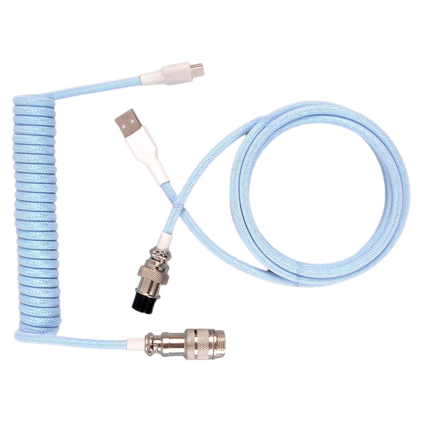 USB Type C Cable Universal Charging for Mechanical Keyboard Blue
