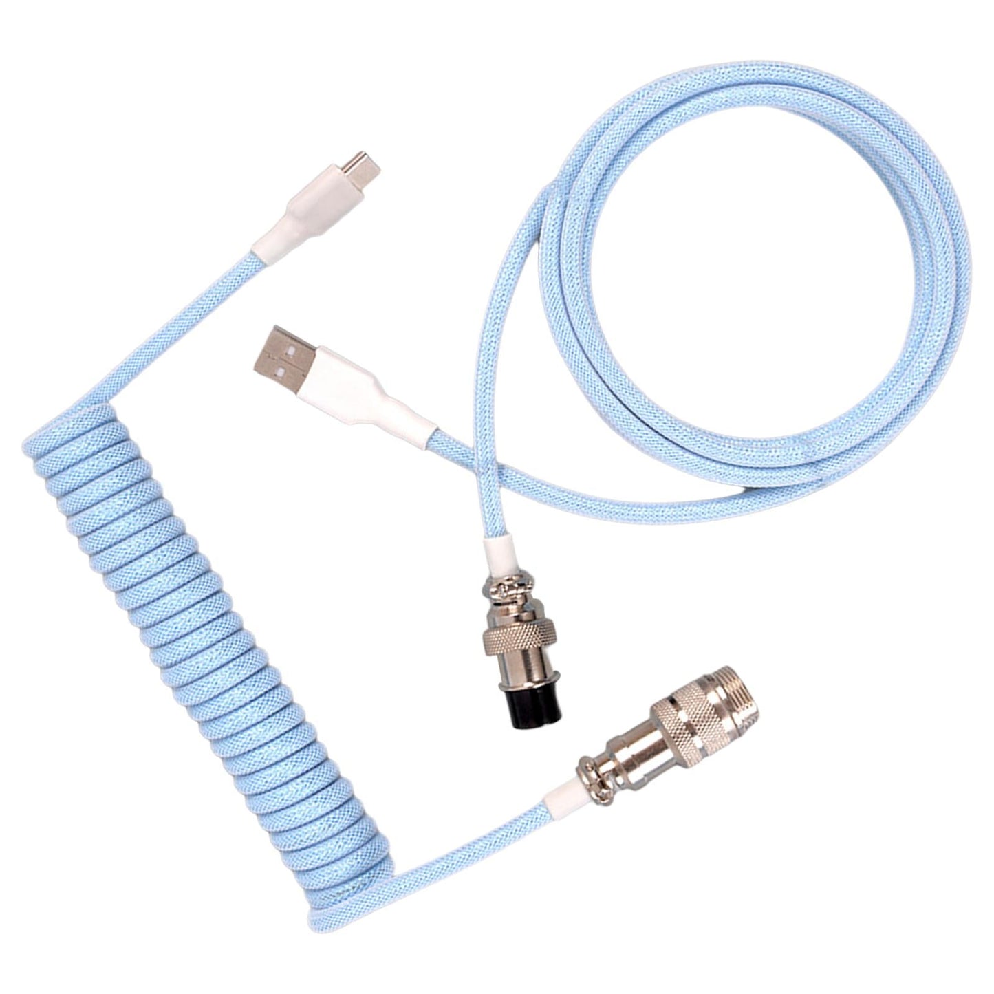 USB Type C Cable Universal Charging for Mechanical Keyboard Blue