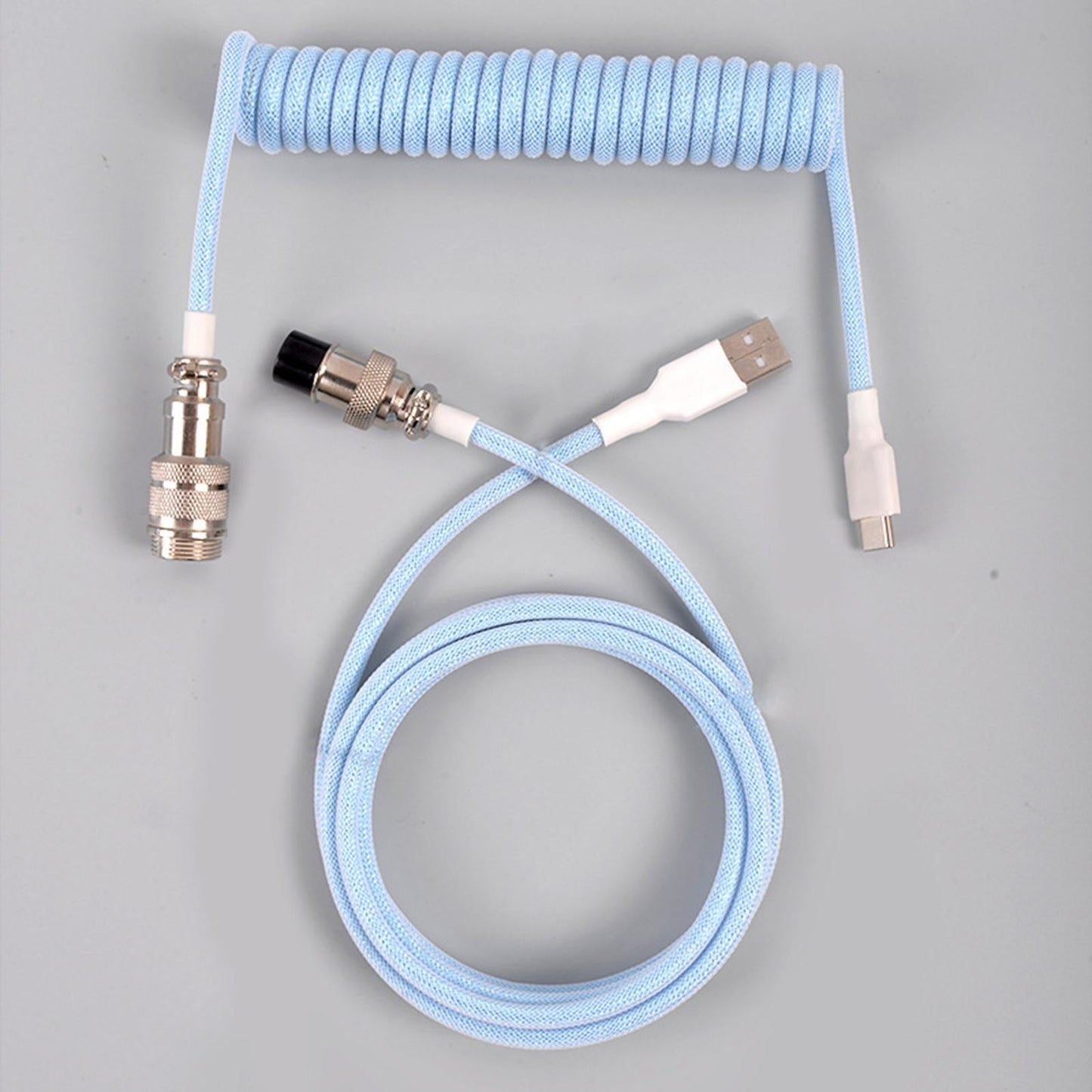 USB Type C Cable Universal Charging for Mechanical Keyboard Blue