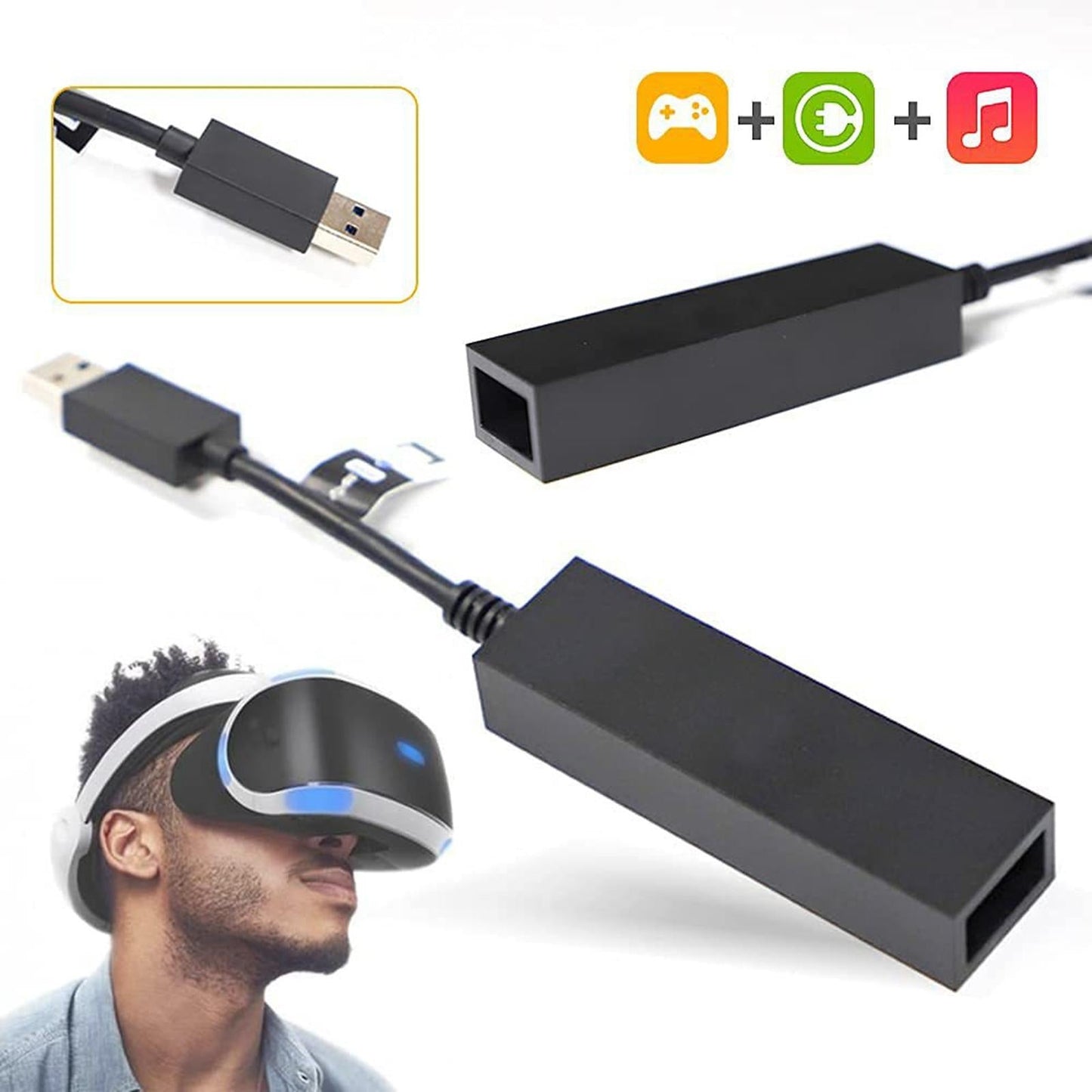 VR Adapter Cable Accessories Professional USB Prot for PS5 PS4 VR Game