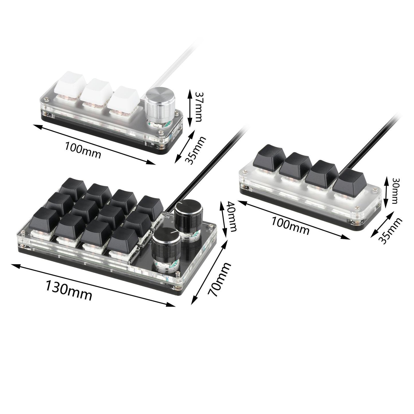 Mini Mechanical Gaming Keypad Macro Programming Keys for Windows 12 Keys