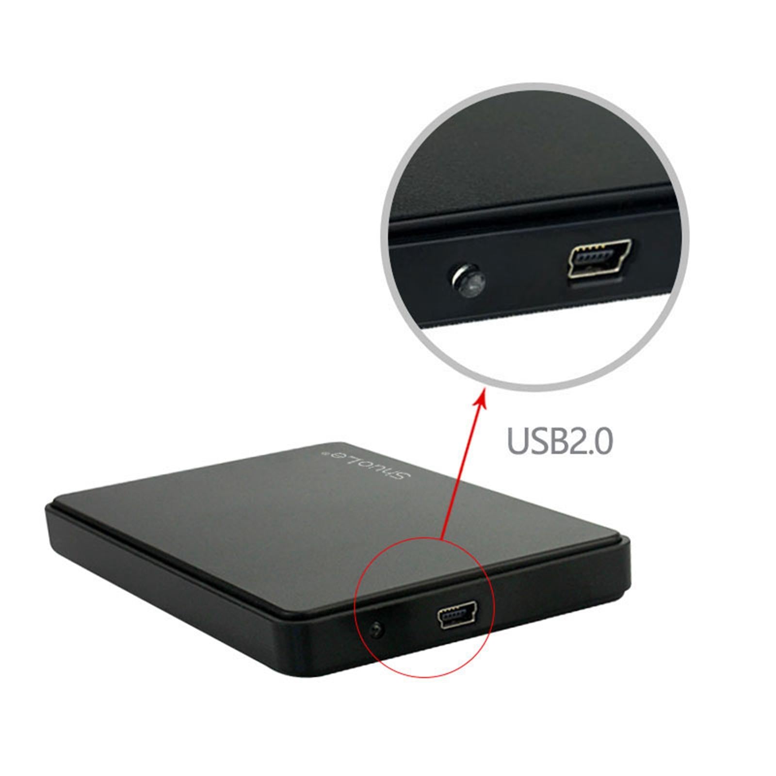 Portable External Hard Drive Protective Cover for USB 2.0 2TB Laptop for Mac Black