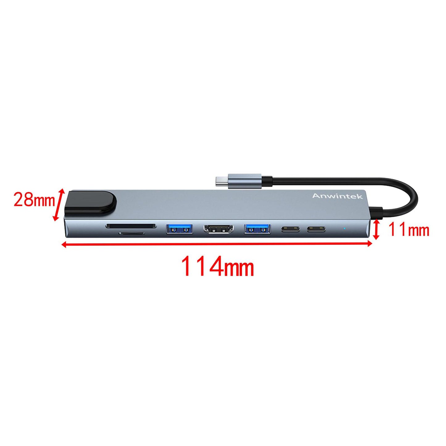 USB C Docking Station for Windows with 4K HDMI SD/TF Port PD Port for Phone