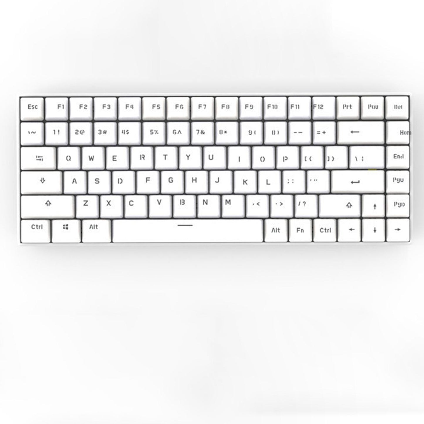 84 Keys Modular Mechanical Keyboard Hot Swap 3Pin 5Pin Music Rhythm Mode Silver White