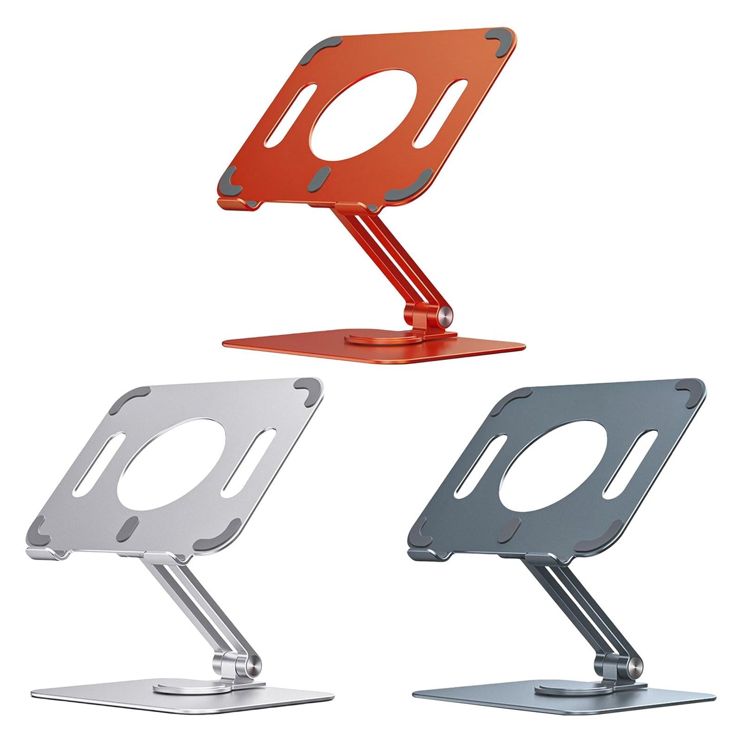Tablet Stand 360 Rotating Holder Mount Desk for iPad Online Class Orange