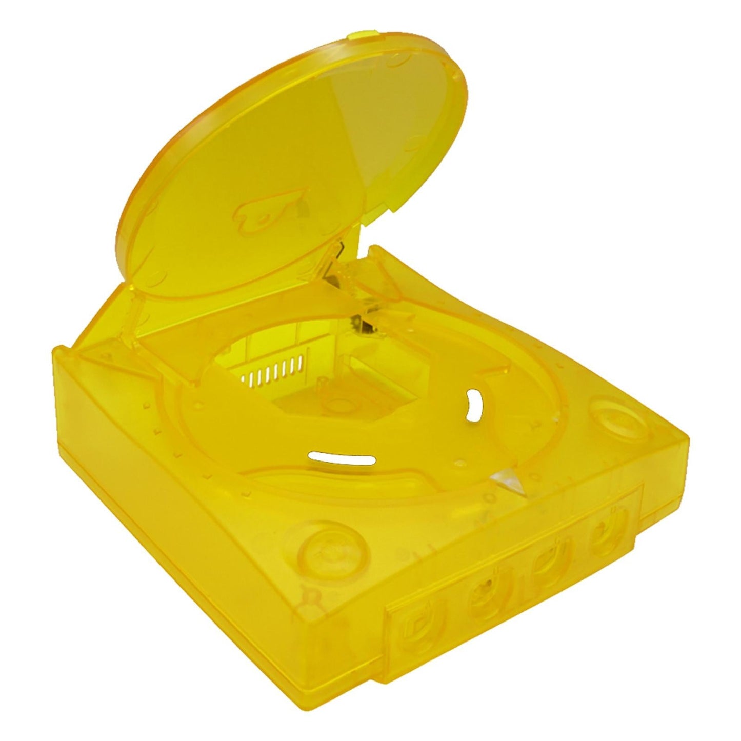 Protective Case Cover for SEGA Dreamcast DC Travel  Clear Yellow