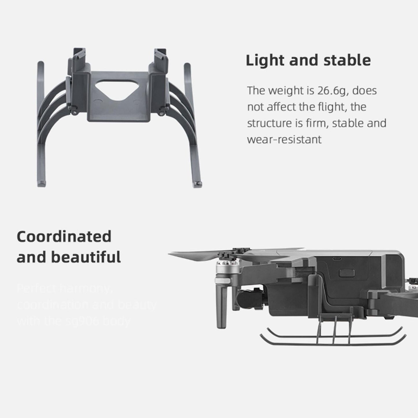 Landing Gear Leg Gimbal Guard Protector Foldable for Sjrc F11S Drone Durable