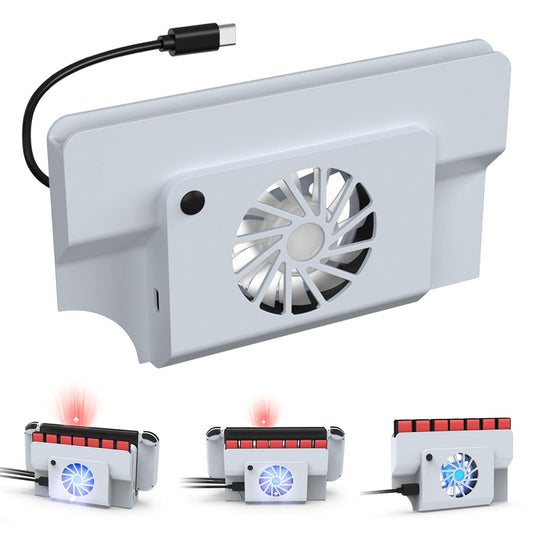 Cooling Fan with Card Slot Docking Station Accessories Upgrade Parts Cooler White