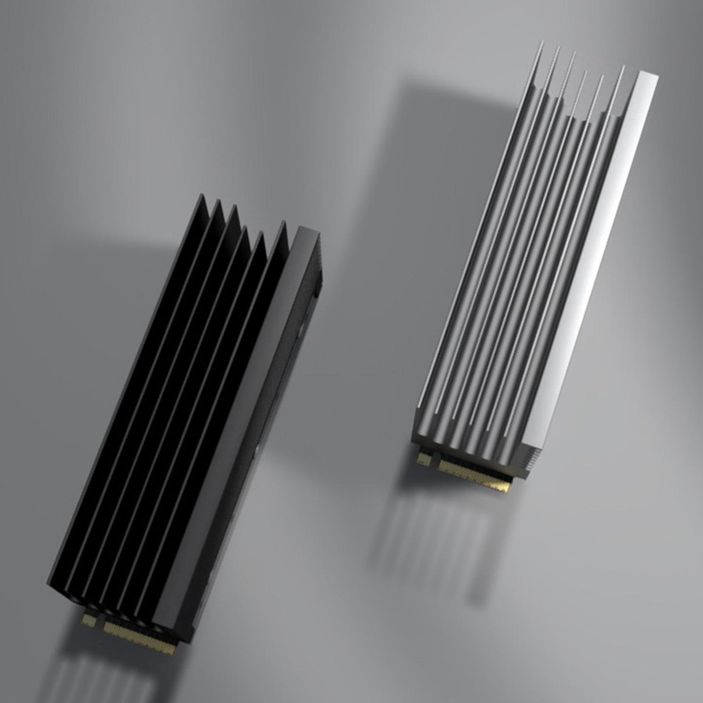 Heat Sink Heatsink with Silicone Pad Cooling Cooler Radiator for M.2 2280 Silver Grey